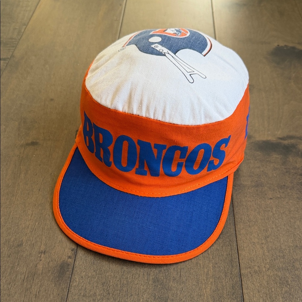 Vintage Denver Broncos Painters Hat Twins Enterprise Original Logo Cap NFL